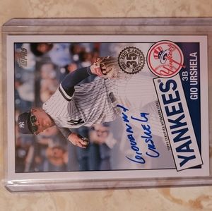 Yankees 3rd base gio urshela autograph